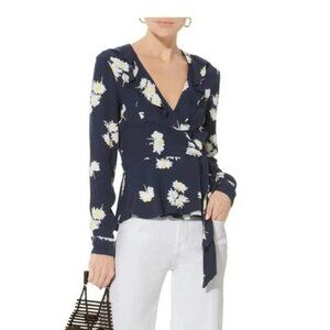 Ganni Cottagecore Floral Ruffle top